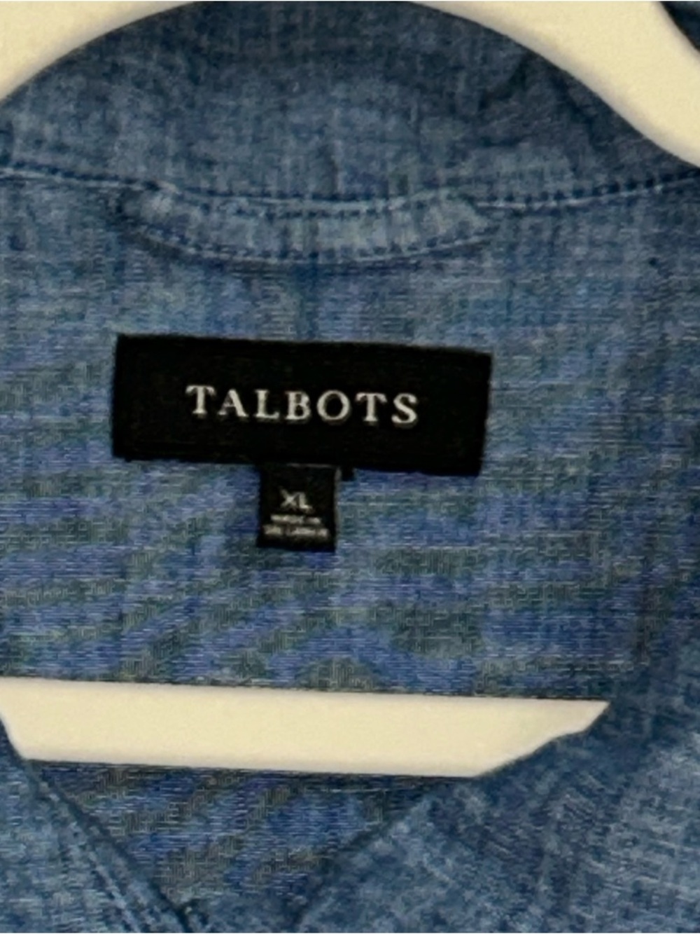 Talbots Chambray Blue Button-Front lightweight Jean Jacket - Picture 4 of 5